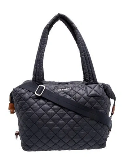 Pre-owned Mz Wallace Nylon Tote In Blue