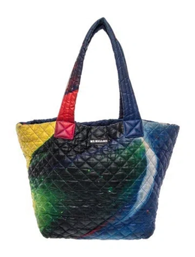 Pre-owned Mz Wallace Nylon Tote In Blue