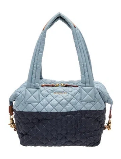 Pre-owned Mz Wallace Nylon Tote In Blue