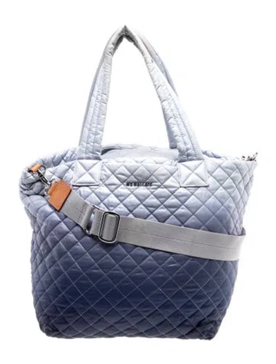 Pre-owned Mz Wallace Nylon Tote In Blue