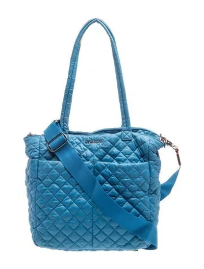 Pre-owned Mz Wallace Nylon Tote In Blue