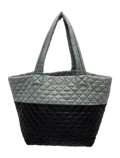 Pre-owned Mz Wallace Nylon Tote In Gray