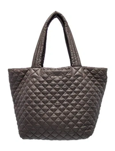 Pre-owned Mz Wallace Nylon Tote In Gray