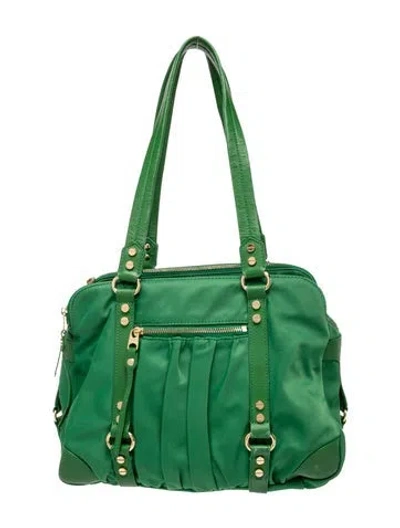 Pre-owned Mz Wallace Nylon Tote In Green