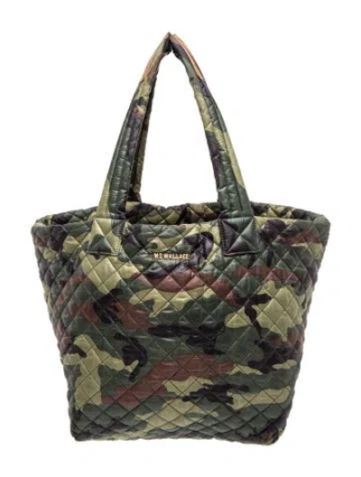 Pre-owned Mz Wallace Nylon Tote In Green
