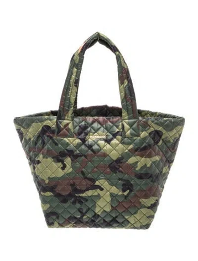 Pre-owned Mz Wallace Nylon Tote In Green