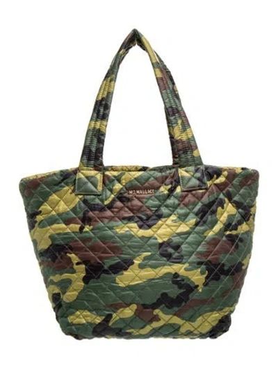 Pre-owned Mz Wallace Nylon Tote In Green