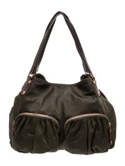 Pre-owned Mz Wallace Nylon Tote In Green