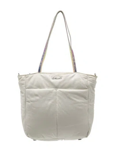 Pre-owned Mz Wallace Nylon Tote In Grey