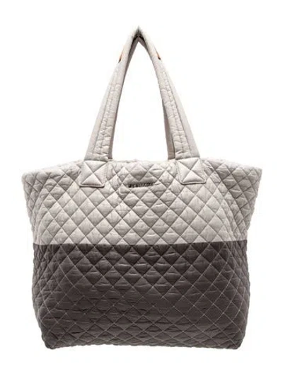 Pre-owned Mz Wallace Nylon Tote In Grey