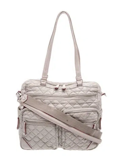 Pre-owned Mz Wallace Nylon Tote In Grey
