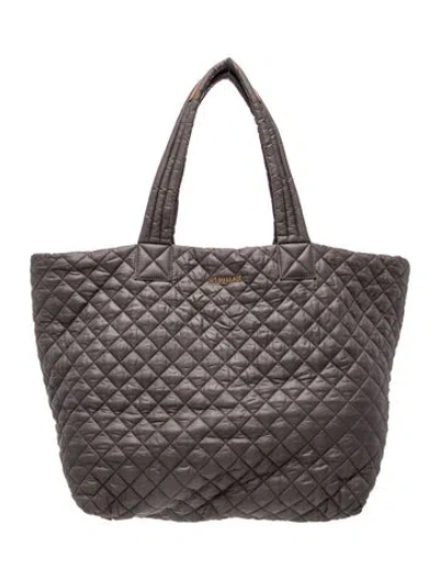 Pre-owned Mz Wallace Nylon Tote In Grey
