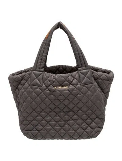 Pre-owned Mz Wallace Nylon Tote In Grey