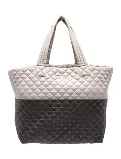 Pre-owned Mz Wallace Nylon Tote In Grey