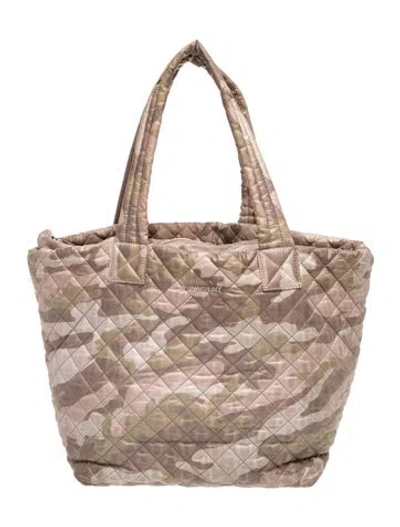 Pre-owned Mz Wallace Nylon Tote In Neutrals