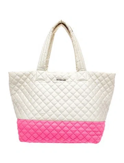 Pre-owned Mz Wallace Nylon Tote In Neutrals