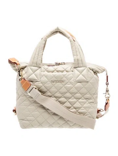 Pre-owned Mz Wallace Nylon Tote In Neutrals
