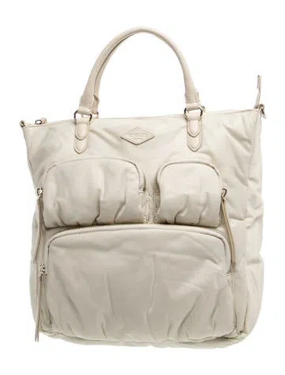 Pre-owned Mz Wallace Nylon Tote In Neutrals