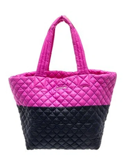 Pre-owned Mz Wallace Nylon Tote In Pink
