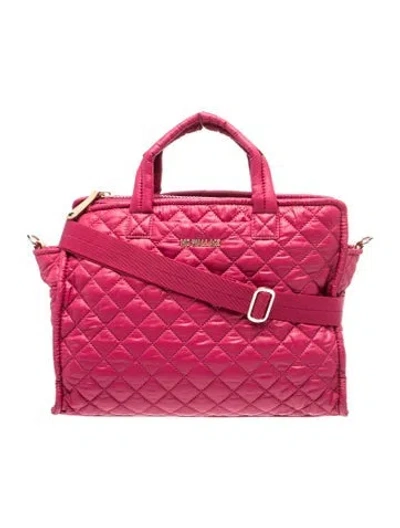 Pre-owned Mz Wallace Nylon Tote In Pink