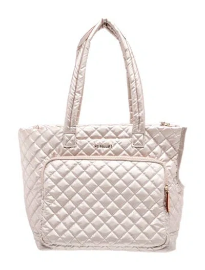 Pre-owned Mz Wallace Nylon Tote In Pink