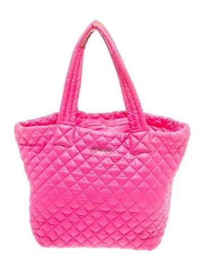 Pre-owned Mz Wallace Nylon Tote In Pink