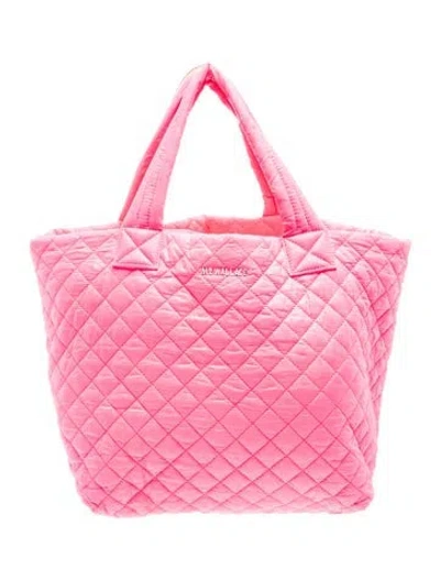 Pre-owned Mz Wallace Nylon Tote In Pink