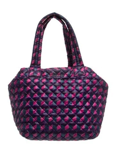Pre-owned Mz Wallace Nylon Tote In Purple