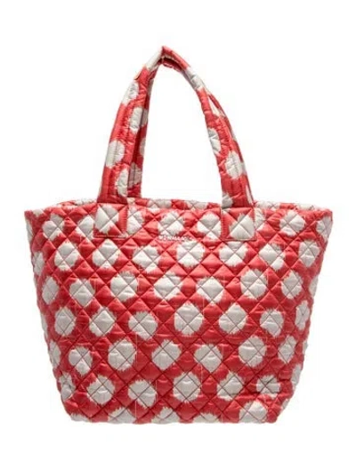 Pre-owned Mz Wallace Nylon Tote In Red