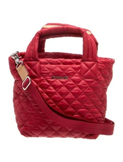 Pre-owned Mz Wallace Nylon Tote In Red