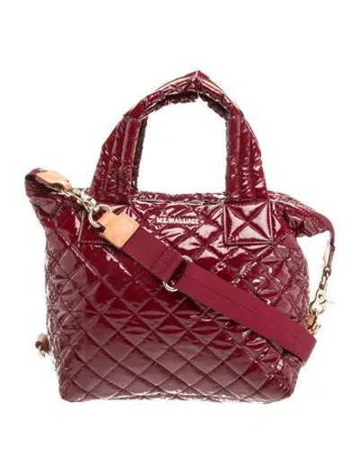 Pre-owned Mz Wallace Nylon Tote In Red