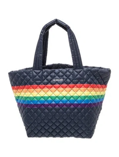 Pre-owned Mz Wallace Nylon Tote W/ Tags In Blue