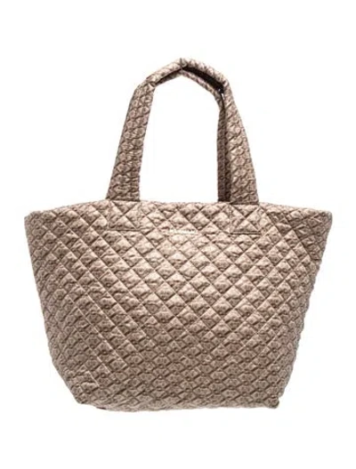 Pre-owned Mz Wallace Nylon Tote W/ Tags In Neutrals