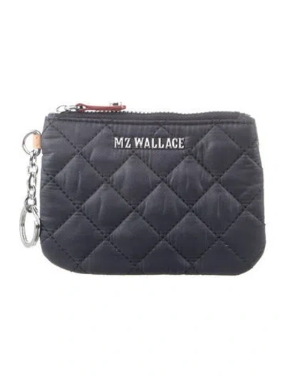 Pre-owned Mz Wallace Nylon Wallet In Blue
