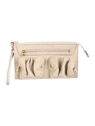 Pre-owned Mz Wallace Nylon Wallet In Gray