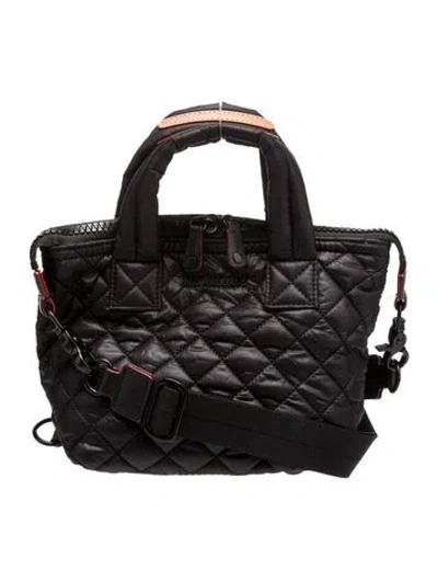 Pre-owned Mz Wallace Nylon Weekender Bag In Black