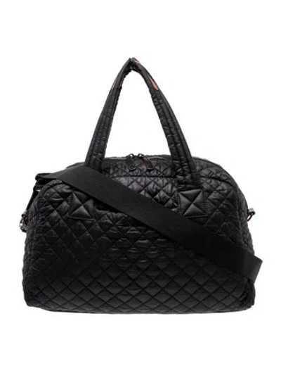 Pre-owned Mz Wallace Nylon Weekender Bag In Black