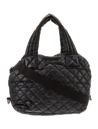 Pre-owned Mz Wallace Nylon Weekender Bag In Black