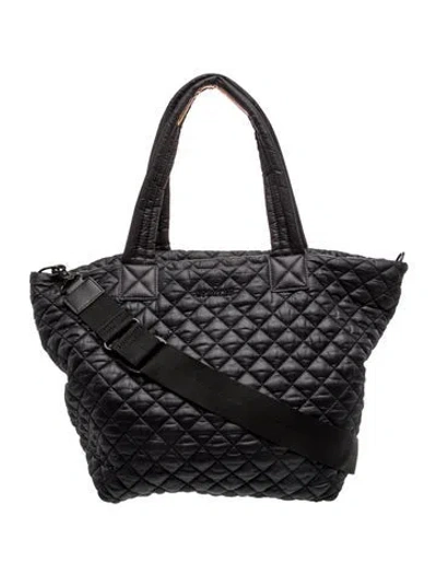 Pre-owned Mz Wallace Nylon Weekender Bag In Black