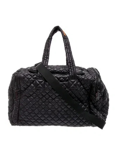 Pre-owned Mz Wallace Nylon Weekender Bag In Black