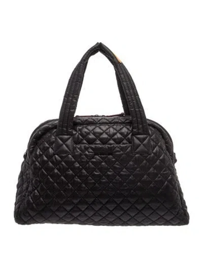 Pre-owned Mz Wallace Nylon Weekender Bag In Black