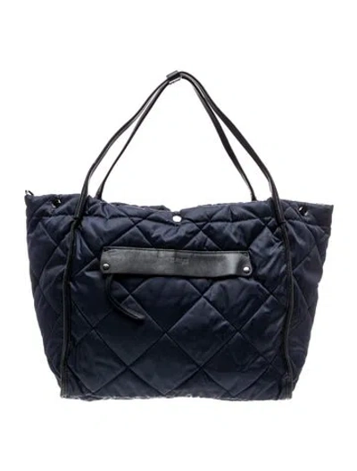 Pre-owned Mz Wallace Nylon Weekender Bag In Blue