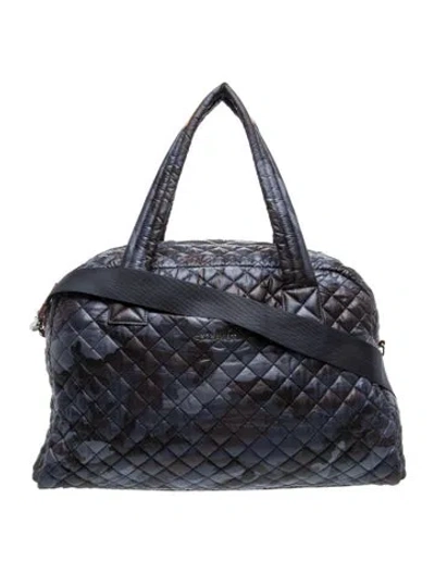 Pre-owned Mz Wallace Nylon Weekender Bag In Blue