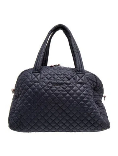 Pre-owned Mz Wallace Nylon Weekender Bag In Blue