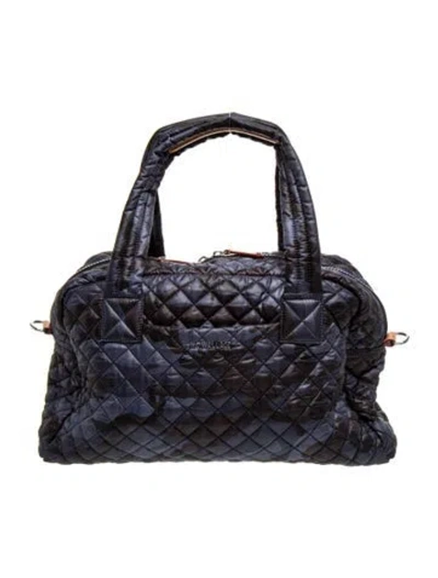 Pre-owned Mz Wallace Nylon Weekender Bag In Blue