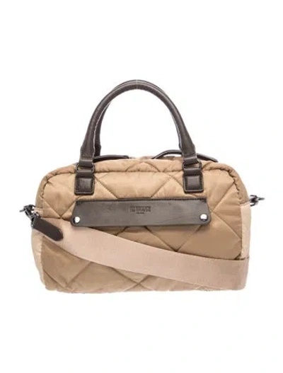 Pre-owned Mz Wallace Nylon Weekender Bag In Brown