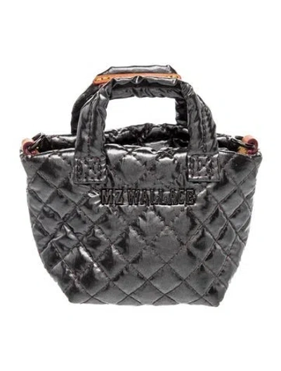 Pre-owned Mz Wallace Nylon Weekender Bag In Gray