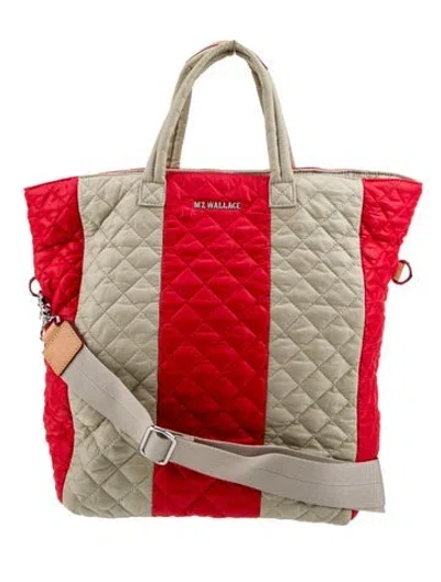 Pre-owned Mz Wallace Nylon Weekender Bag In Neutral