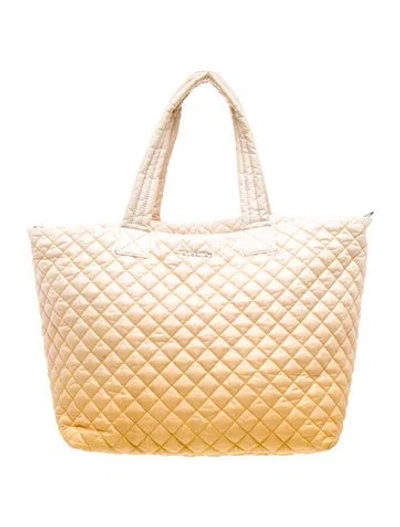 Pre-owned Mz Wallace Nylon Weekender Bag In Yellow