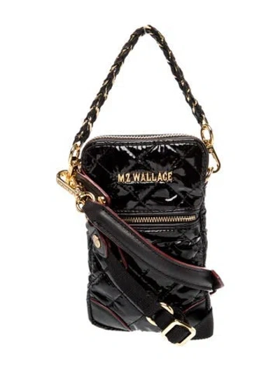 Pre-owned Mz Wallace Patent Leather Crossbody Bag In Blue